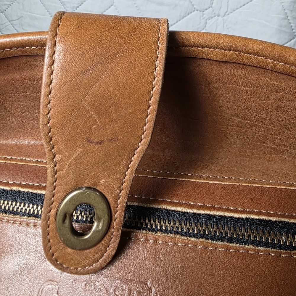 Vintage Coach Nottingham 9948 Binocular Bag Crossbody British Tan Brown USA - Picture 12 of 12